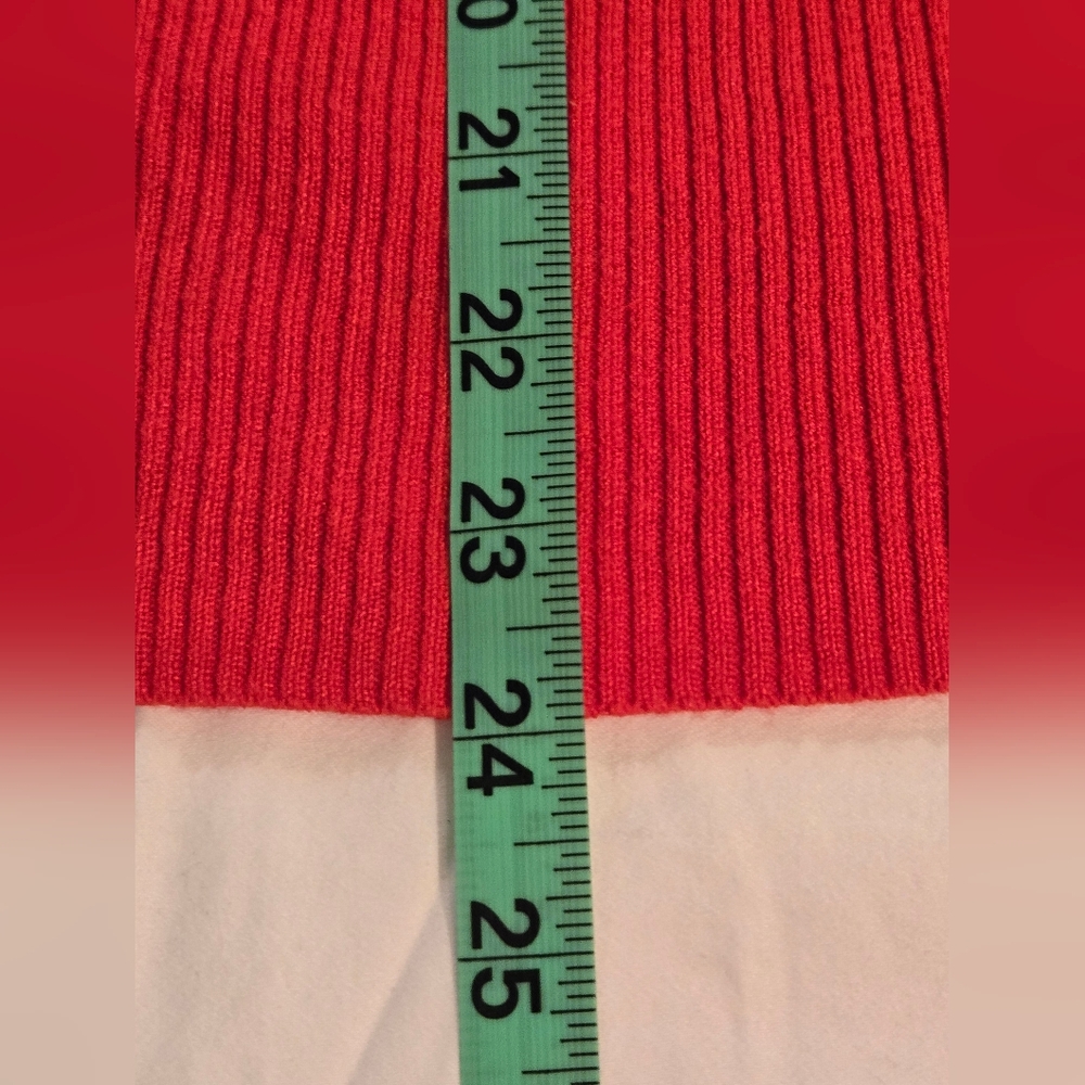 Tahari Bold Burnt Orange Crew Neck Sweater - Picture 9 of 9